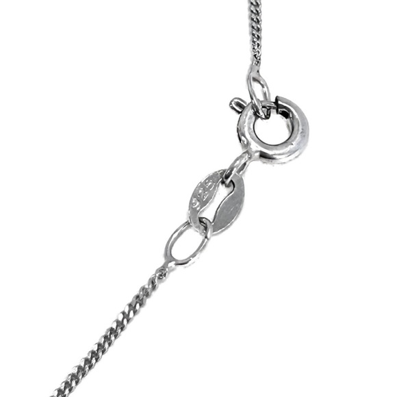 Vintage Finland Modernist 925 Heart Amethyst Necklace 20” - Picture 5 of 8